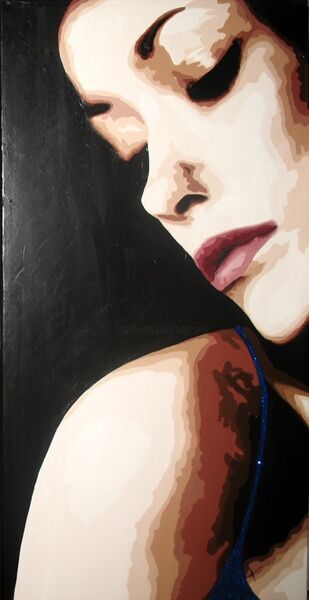 Картина под названием "Son deni" - Lady Caviar, Подлинное произведение искусства