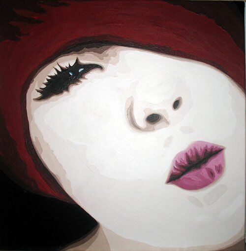 Peinture intitulée "Bonnie" par Lady Caviar, Œuvre d'art originale