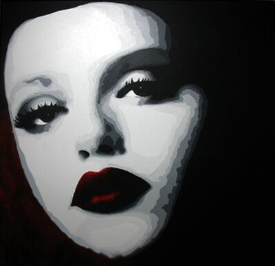 Painting titled "Lili au bar laïne" by Lady Caviar, Original Artwork