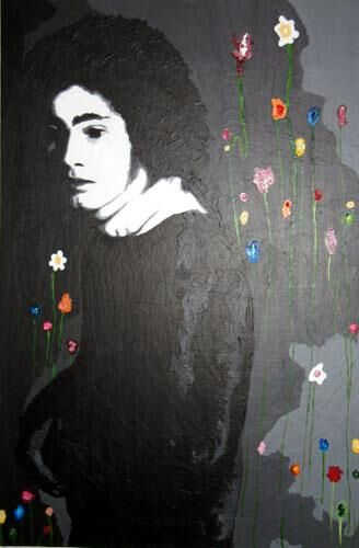 Pittura intitolato "Tim buckley" da Lady Caviar, Opera d'arte originale