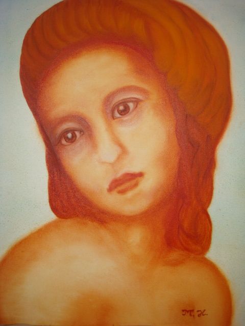 Peinture intitulée "madonna" par Marina Khoutsichvili, Œuvre d'art originale,