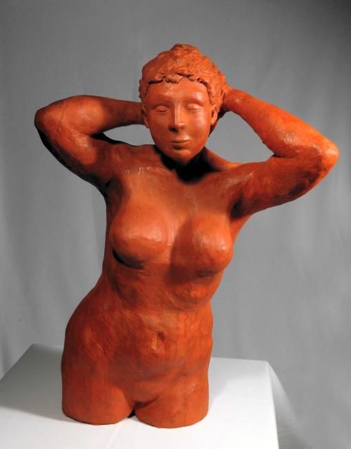 Sculptuur getiteld "Femme debout" door Marina Khoutsichvili, Origineel Kunstwerk