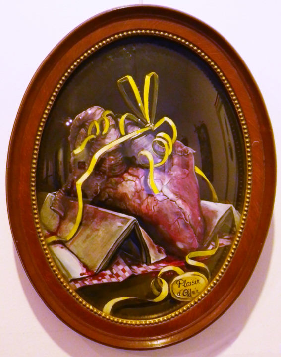 Schilderij getiteld "plaisir d'offrir 3" door Lady Pocket, Origineel Kunstwerk