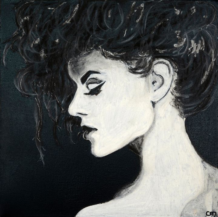 Peinture intitulée "Marla" par Camille Mabille, Œuvre d'art originale, Acrylique