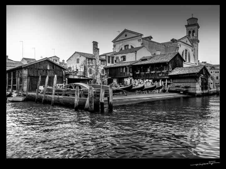 Photography titled "Venise 13" by Robin Pierrestiger, Original Artwork, Digital Photography Mounted on Aluminium