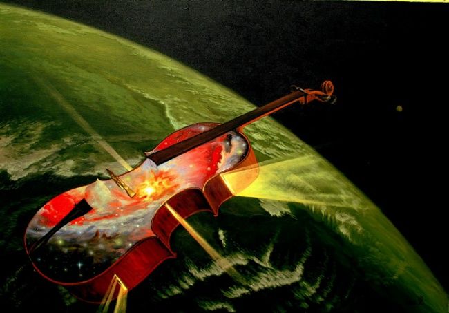 Картина под названием "extraterrestrial Rh…" - Laisk, Подлинное произведение искусства, Масло
