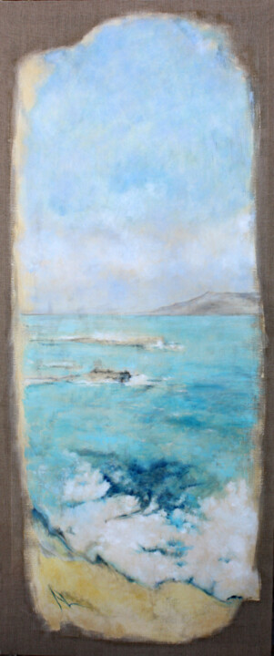 Peinture intitulée "Scène marine" par Natalia Laletina, Œuvre d'art originale, Huile