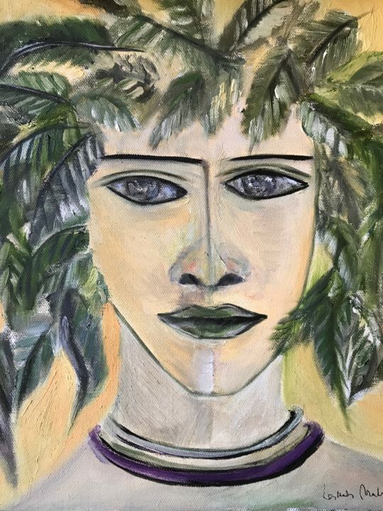Painting titled "cd0eb93d-998e-42b4-…" by Lalleh Mahloudji, Original Art,