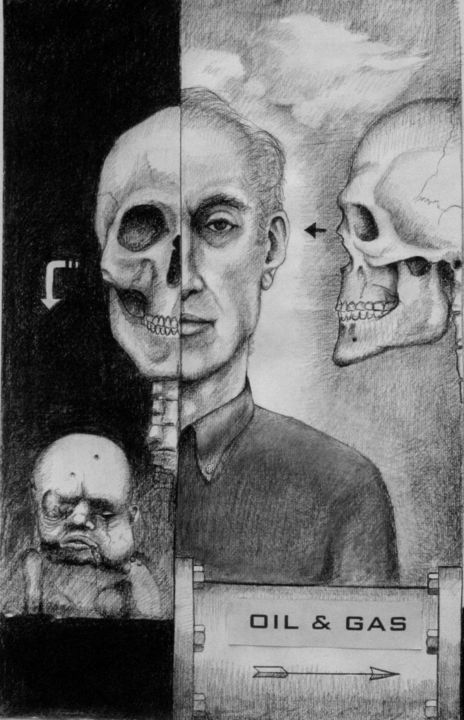 Desenho intitulada "ciclo-inhumano.jpg" por Lalo Eduardo Trosolino, Obras de arte originais