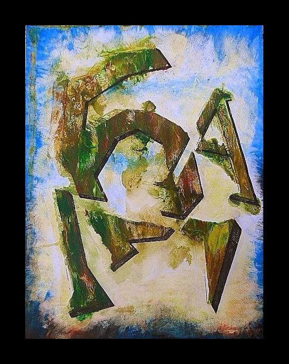 Painting titled "Triple "A" No3" by Lam, Original Artwork