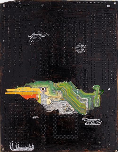 Escultura titulada "Lost Bird" por Lam Yau Sum, Obra de arte original