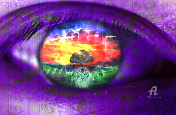 Digital Arts titled "Eye-Transformation.…" by La-Marks, Original Artwork, 2D Digital Work