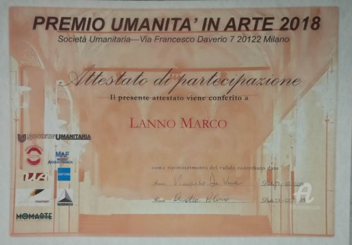 Fotografia intitolato "PREMIO UMANITA'" da La-Marks, Opera d'arte originale, Fotografia non manipolata