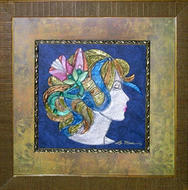 Sculpture titled "lady with a flower…" by Lamarr, Original Art,