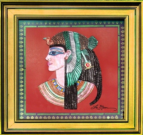 Sculpture titled "Egyptian Princes" by Lamarr, Original Art,