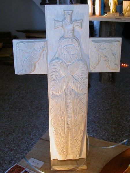 Sculpture titled "Saint Guillem (Arle…" by Charles Petit, Original Artwork, Wood