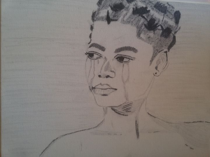 Drawing titled "Prideful Sadness" by Lampros Antonaros, Original Artwork