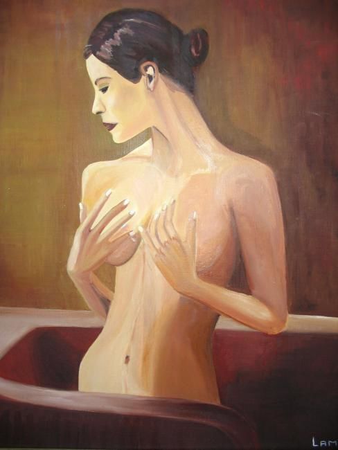 Peinture intitulée "LAMY -NU" par Lamy, Œuvre d'art originale,