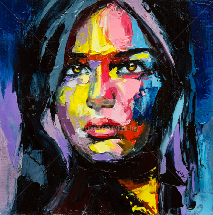 Картина под названием "Undecided" - Lana Frey, Подлинное произведение искусства, Масло