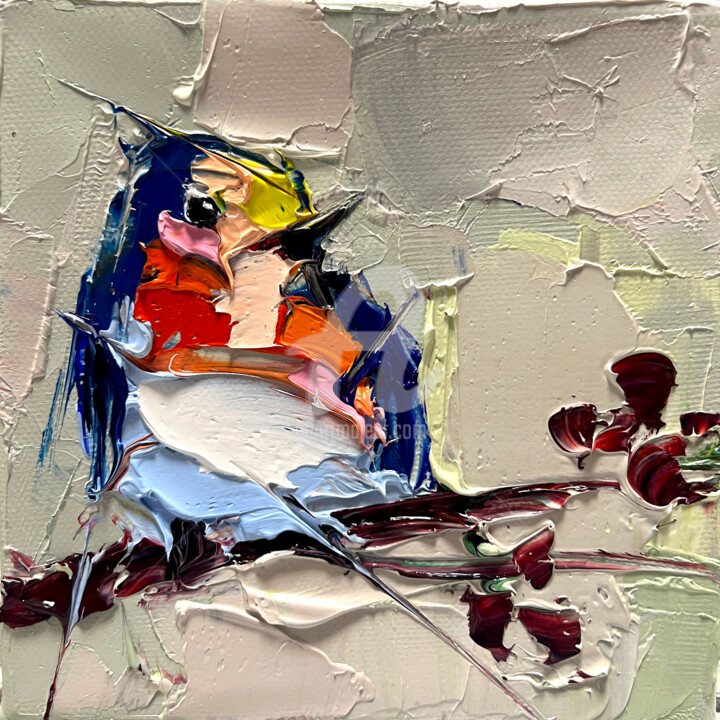 Картина под названием "Trill" - Lana Frey, Подлинное произведение искусства, Масло Установлен на Деревянная рама для носилок