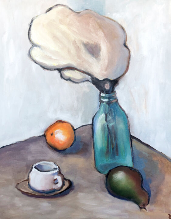 Painting titled "Still life III" by Lana Li, Original Art, Oil Mounted on Stretcher frame