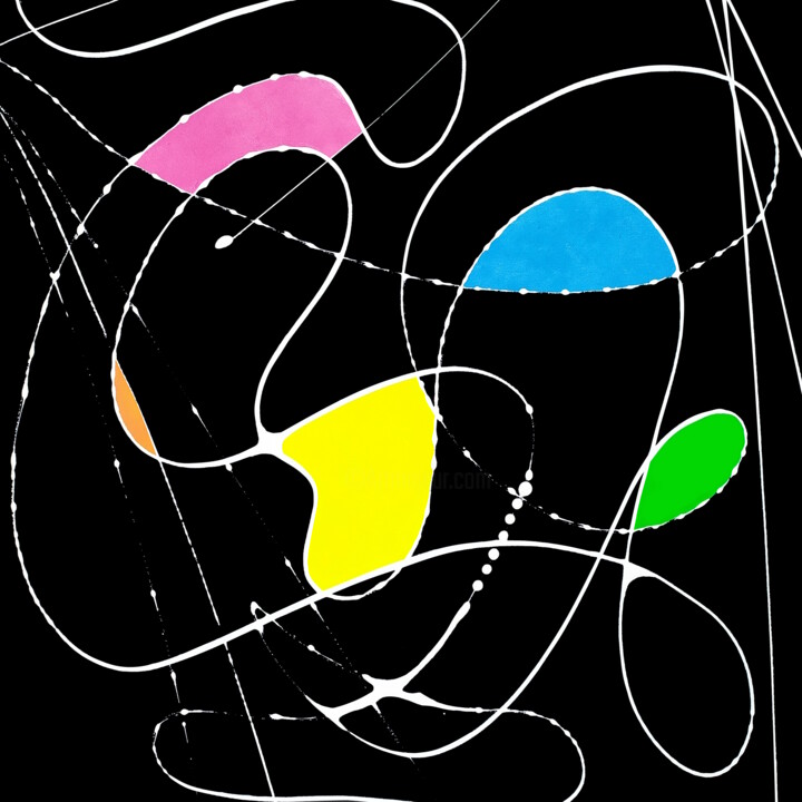 Картина под названием "Abstraction #89" - Lana Vereshchagina, Подлинное произведение искусства, Акрил