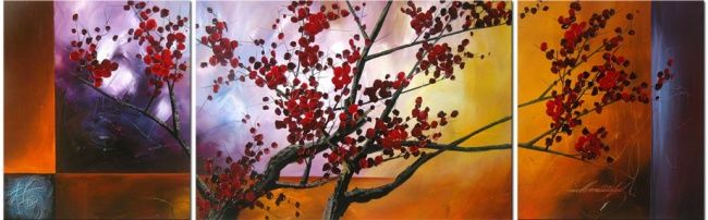 绘画 标题为“Plum Blossom” 由Lang, 原创艺术品, 油