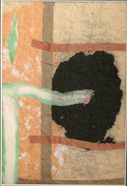 Peinture intitulée "Papier escale" par Lanhor, Œuvre d'art originale, Huile