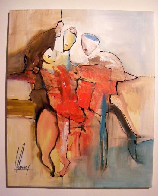 Peinture intitulée "impudeur" par Didier Lannoy, Œuvre d'art originale