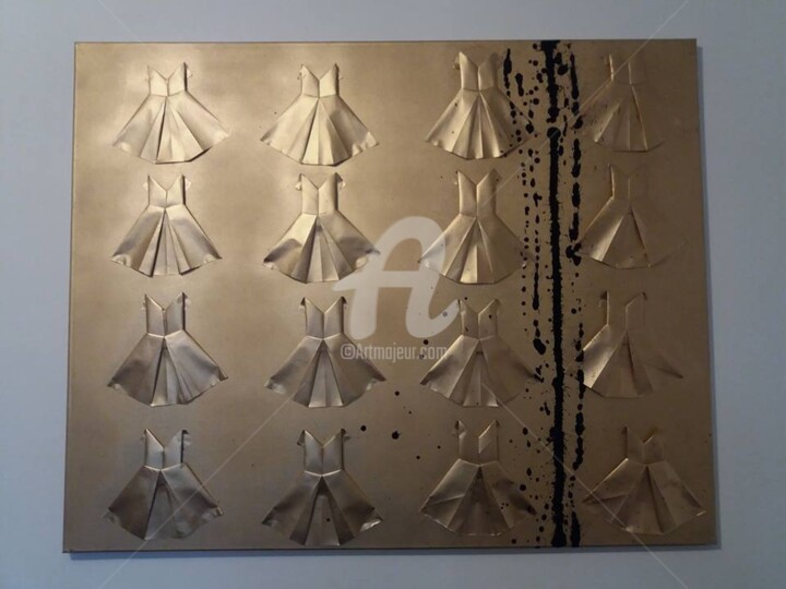 "femina gold 1000x800" başlıklı Tablo Laot Sebastien tarafından, Orijinal sanat, Akrilik