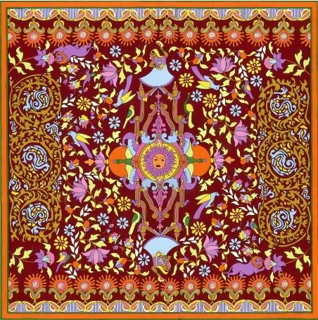 Peinture intitulée "Soleil d'Orient" par Lapageenchantee, Œuvre d'art originale,