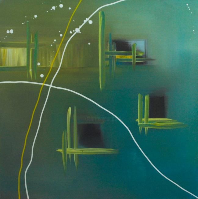 Peinture intitulée "Penny lover" par La Peinture De Valérie, Œuvre d'art originale, Huile