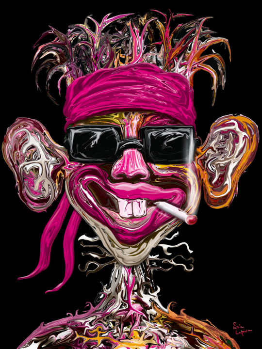 Цифровое искусство под названием "Tommy" - Eric Lapierre, Подлинное произведение искусства, Цифровая живопись