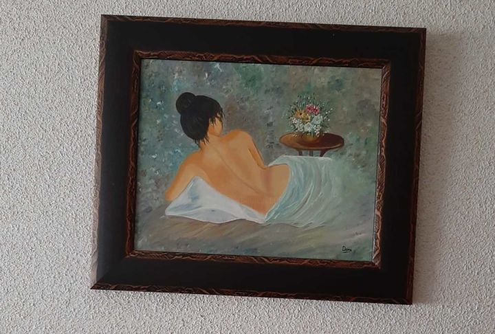 Peinture intitulée "Despertar pasional" par Damaris Alonso, Œuvre d'art originale, Huile