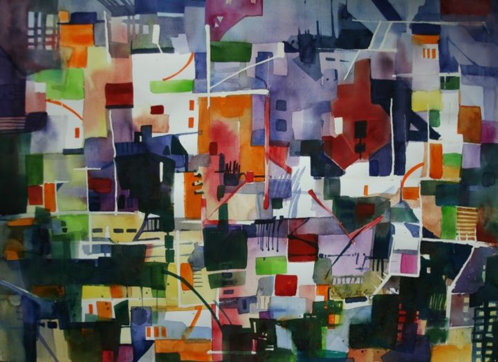 Pintura titulada "pinturas-makai-037.…" por Luis Alberto Ruiz Art, Obra de arte original,