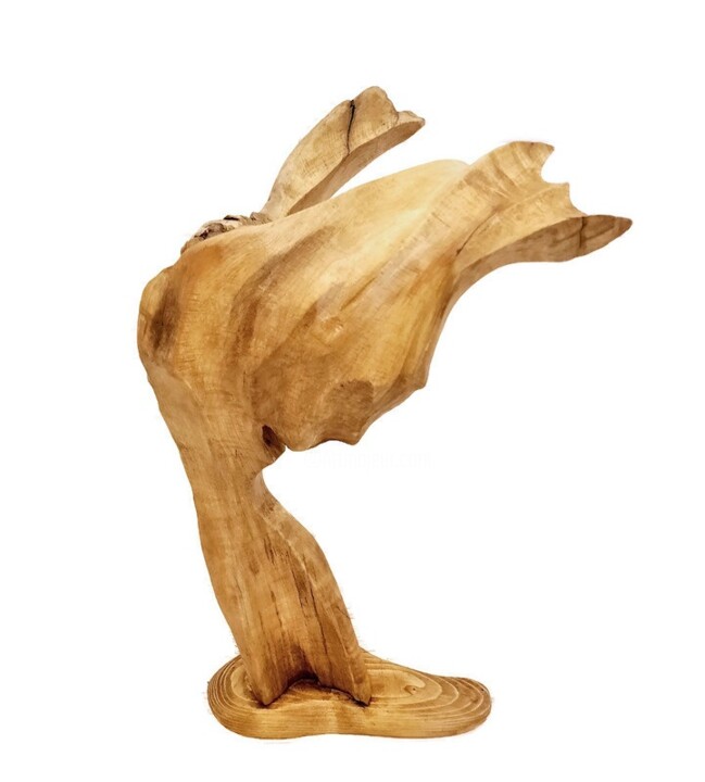 Sculpture intitulée "Sculpture of Liberty" par Lara Shabelnik, Œuvre d'art originale, Bois