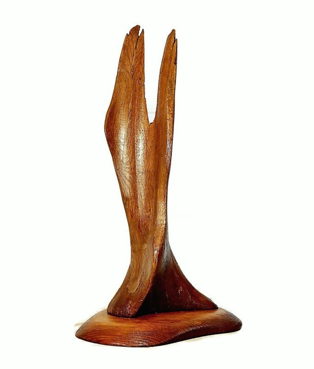 Escultura titulada "Dualism. Wooden scu…" por Lara Shabelnik, Obra de arte original, Madera