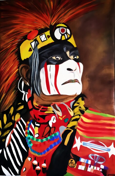 Digital Arts titled "The Warrior" by Laraib Zeeshan Chaudhary, Original Artwork, Digital Painting