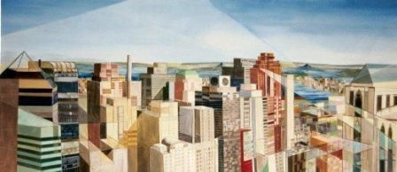 Peinture intitulée "NYC 2" par Lara Meissirel, Œuvre d'art originale