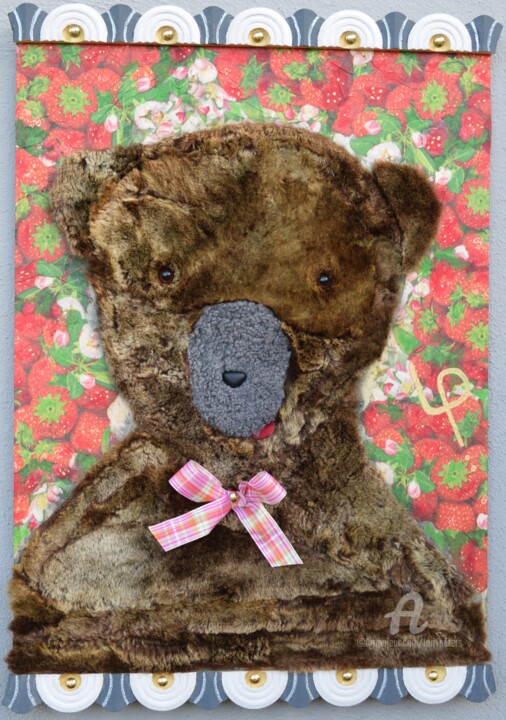 Malerei mit dem Titel "Teddybär" von Lari Peters, Original-Kunstwerk, 3D Modellierung