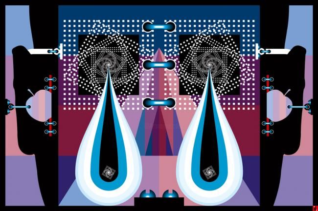 Цифровое искусство под названием "Visual contact II" - Igor Larin, Подлинное произведение искусства, Цифровая живопись