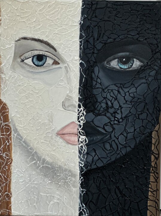 Картина под названием "Lace" - Larisa Robins, Подлинное произведение искусства, Акрил Установлен на Деревянная рама для носи…