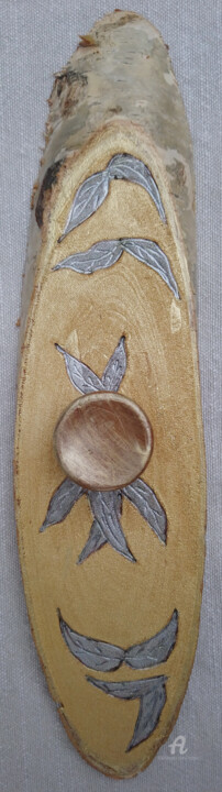 Sculpture titled "Haken auf Birke" by Larissa Peters, Original Art, Wood