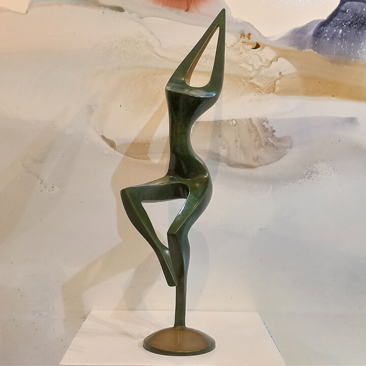 Sculpture intitulée "Dancer Movement #1,…" par Larissa Smagarinsky, Œuvre d'art originale, Bronze