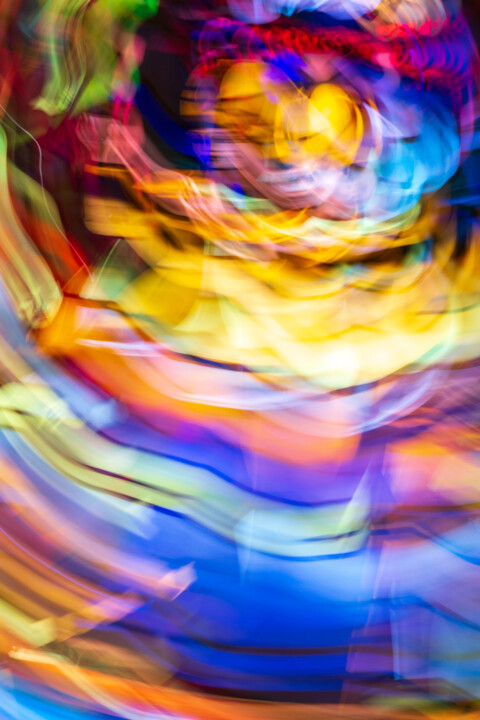 Photography titled "Moving stained glas…" by Laurent Renault (Laristide), Original Artwork, Light Painting