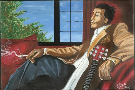 Painting titled "Soul Relax" by Ronald Randolph Jr, Original Artwork, Oil