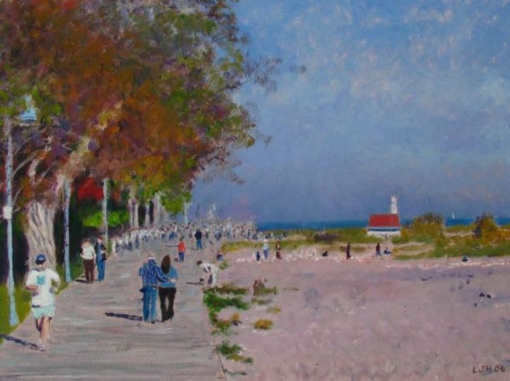 Картина под названием "Toronto beaches boa…" - Herscovitch Larry, Подлинное произведение искусства