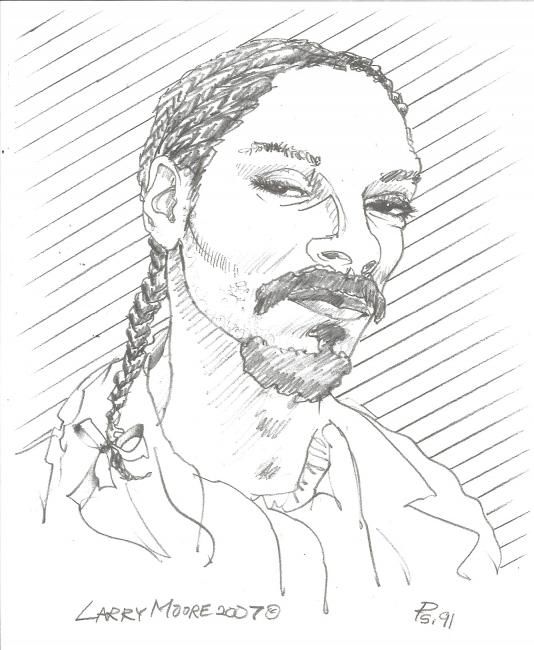 Snoop Dogg, Dibujo por Mississippi Artist Larry Moore | Artmajeur