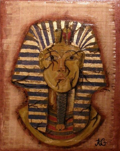 Painting titled "pharaon" by Guillaume Armbruster, Original Artwork
