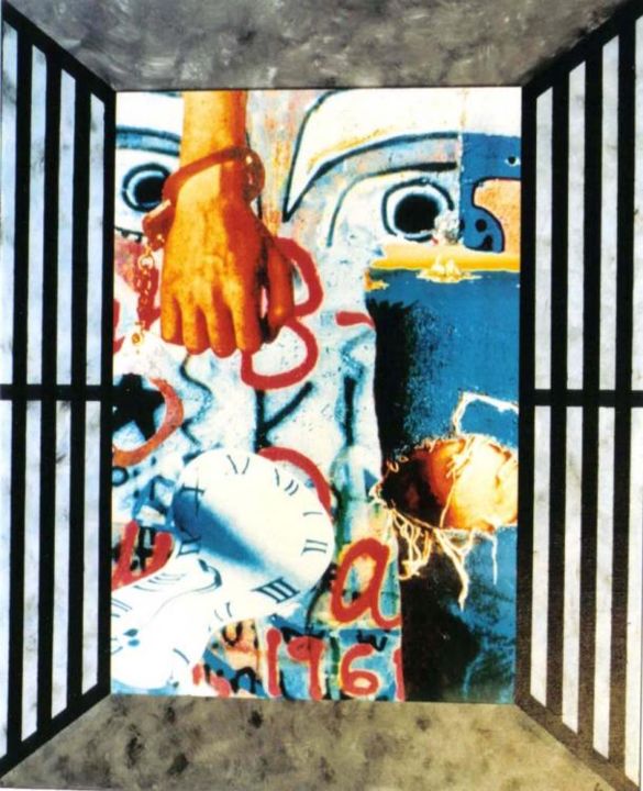 Arte digitale intitolato "Repression = Incarc…" da Christian Lartigau, Opera d'arte originale